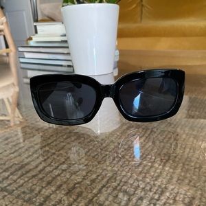Urban Outfitters Black Rectangle Sunglasses